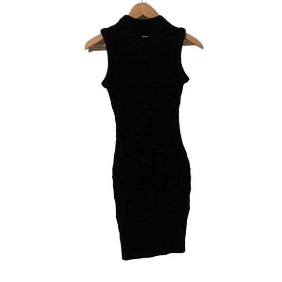 DSQUARED2 Sweater Sleeveless Black Textured Dress - Picture 6 of 9